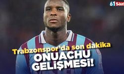 Trabzonspor'da Onuachu'dan güzel haber!