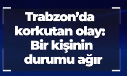 Trabzon’da korkutan olay: Bir kişinin durumu ağır