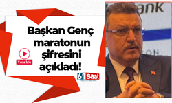 Başkan Genç maratonun şifresini açıkladı!