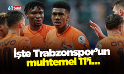 İşte Trabzonspor’un muhtemel 11’i…
