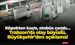Köpekten kaçtı, otobüs çarptı…  Trabzon’da olay büyüdü,  Büyükşehir’den açıklama!