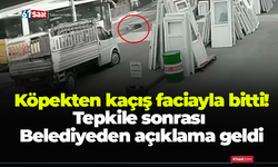 Köpekten kaçış faciayla bitti! Tepkile sonrası Belediyeden açıklama geldi