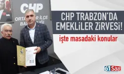 CHP Trabzon'da emekliler zirvesi: İşte masada bulunan konular...