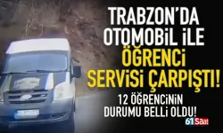 Trabzon'da kaza anı araç kamerasında...