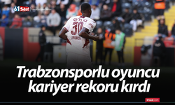 Trabzonsporlu oyuncu kariyer rekoru kırdı