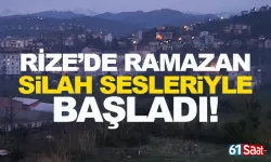 Rize'de Ramazan, silah sesleriyle başladı...