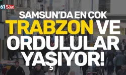 Samsun'da en çok Trabzon ve Ordulular yaşıyor...