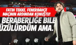 Trabzonspor'da Fatih Tekke, Fenerbahçe maçının ardından konuştu!