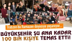 Trabzon Büyükşehir şu ana kadar Ramazan'da 100 bin kişiye temas etti