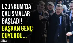 Uzunkum'da saha çalışmaları başladı! Başkan Genç duyurdu...