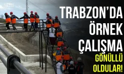 Trabzon'da örnek çalışma! Gönüllü oldular...