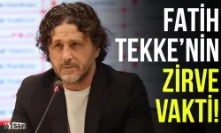 Fatih Tekke'nin zirve vakti...