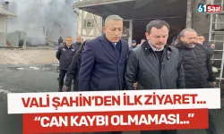 Trabzon Valisi Şahin’den yangın sonrası ilk ziyaret! “Mal yerine koyulur, can koyulmaz”