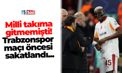 Milli takıma gitmemişti! Trabzonspor maçı öncesi sakatlandı...