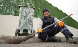 Hem temizlik yapıyor hem sanat