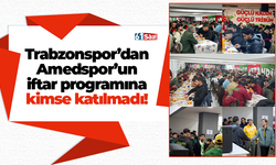 Trabzonspor’dan Amedspor’un iftar programına kimse katılmadı!