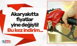 Akaryakıtta fiyatlar yine değişti! Bu kez indirim...