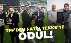 TFF'den Fatih Tekke'ye ödül