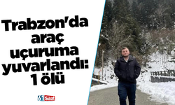 Trabzon'da araç uçuruma yuvarlandı: 1 ölü