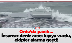 Ordu’da panik… İnsansız deniz aracı kıyıya vurdu, ekipler alarma geçti