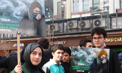 Trabzon'da Yeşilay Haftası dolayısıyla yürüyüş düzenlendi