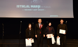 Vali Şahin’in katılımıyla İstiklal Marşı’nın kabulünün 105. yılı anıldı