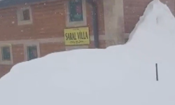 Bayburt’ta Kılıçkaya Yaylası kar altında kaldı