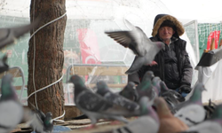 "Çocukların Kuşçu Dedesi" kuşlar için meydanı terk etmiyor