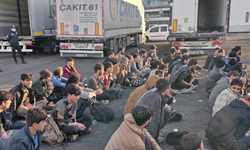 Rize'de tır dorsesinde 57 düzensiz göçmen yakalandı