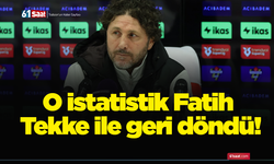 O istatistik Fatih Tekke ile geri döndü!
