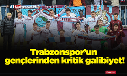 Trabzonspor’un gençlerinden kritik galibiyet!