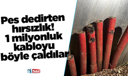 Pes dedirten hırsızlık! 1 milyonluk kabloyu böyle çaldılar