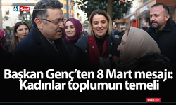 Başkan Genç’ten 8 Mart mesajı: Kadınlar toplumun temeli