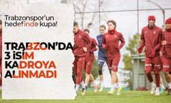 Trabzonspor'da 3 isim kadroda yok!