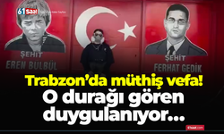 Trabzon’da müthiş vefa! O durağı gören duygulanıyor…