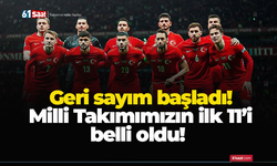 Geri sayım başladı! Milli Takımımızın ilk 11’i belli oldu!
