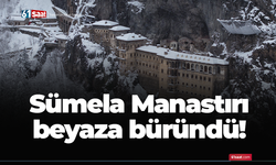 Sümela Manastırı beyaza, Altındere Vadisi sessizliğe büründü!