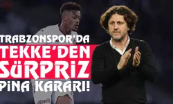 Trabzonspor'da Fatih Tekke'den sürpriz Pina kararı...