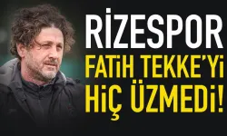 Rizespor, Trabzonsporlu Fatih Tekke'yi üzmüyor...