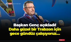 Başkan Genç açıkladı! Daha güzel bir Trabzon için gece gündüz çalışıyoruz…