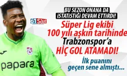 Süper Lig ekibi 100 yıllık tarihinde Trabzonspor'a hiç gol atamadı...