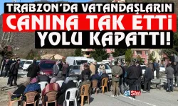 Trabzon'da vatandaşların canına tak etti, yolu kapattı!