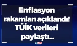Enflasyon rakamları açıklandı! TÜİK verileri paylaştı...