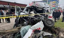 Vakaya giden ambulans  kaza yaptı!