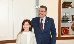 Trabzon'un gururu Lina Saka'dan Başkan Genç'e ziyaret