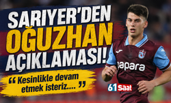 Sarıyer’den Oğuzhan açıklaması! Kesinlikle devam etmek isteriz….