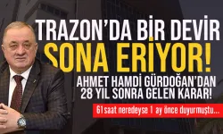 Trabzon'da bir devir sona eriyor... Ahmet Hamdi Gürdoğan'dan 28 yıl sonra gelen karar...