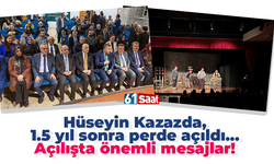 Hüseyin Kazazda, 1.5 yıl sonra perde açıldı… Açılışta önemli mesajlar!
