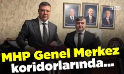 MHP Genel Merkez koridorlarında...