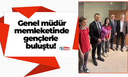 Genel müdür memleketinde gençlerle buluştu!